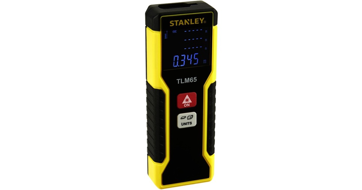 Stanley Laser-Entfernungsmesser TLM50(schwarz/gelb, Reichweite 15 Meter)