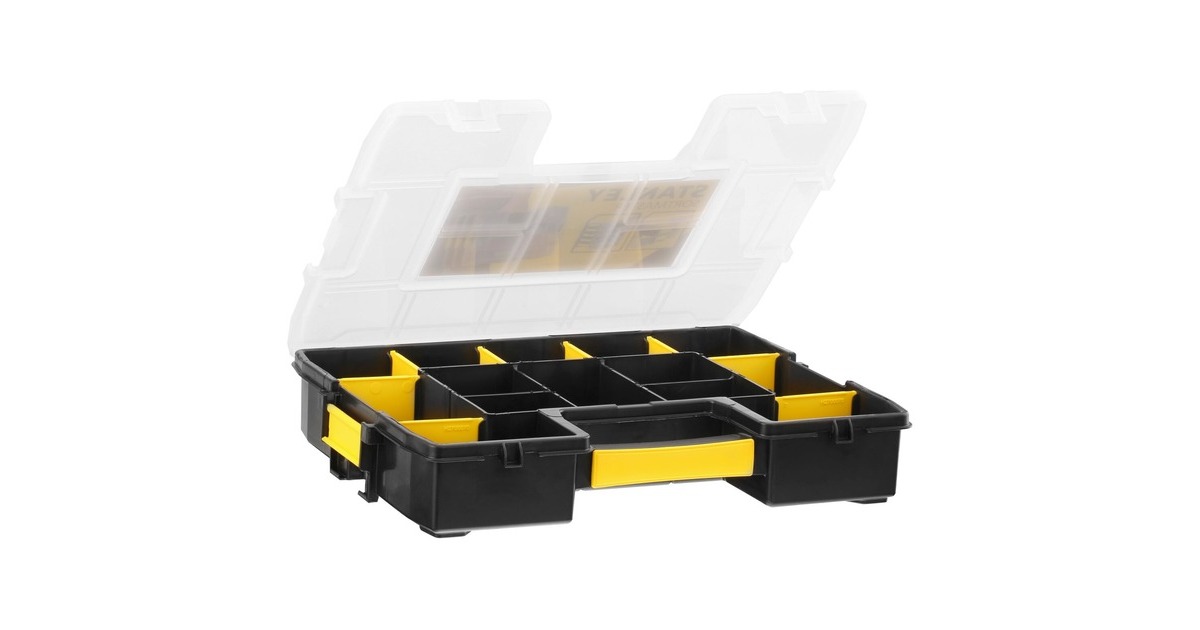 Stanley Organizer SortMaster Junior, Werkzeugkiste(schwarz/gelb, 14 Fächer) Stanley Organizer SortMaster Junior, Werkzeugkiste(schwarz/gelb, 14 Fächer)