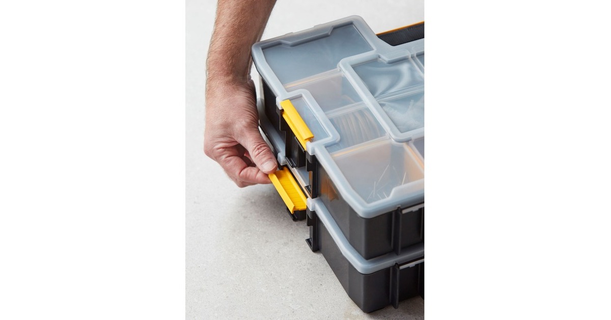 Stanley Organizer SortMaster, Werkzeugkiste(schwarz/gelb, 17 Fächer)