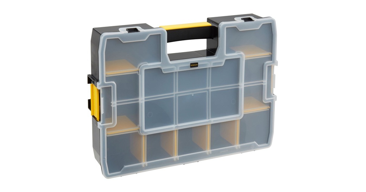Stanley Organizer SortMaster, Werkzeugkiste(schwarz/gelb, 17 Fächer)