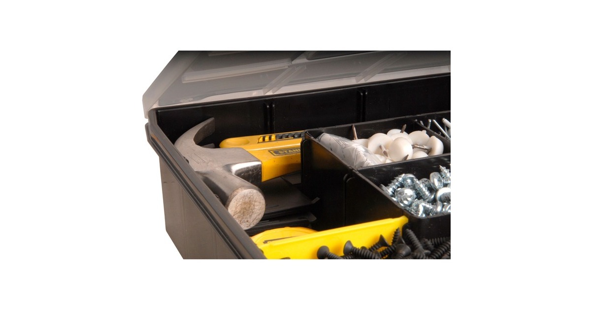 Stanley Organizer SortMaster, Werkzeugkiste(schwarz/gelb, 17 Fächer)