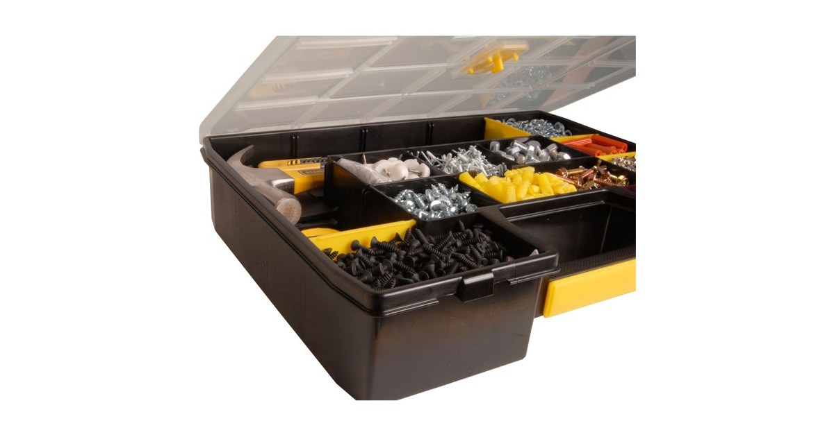 Stanley Organizer SortMaster, Werkzeugkiste(schwarz/gelb, 17 Fächer)