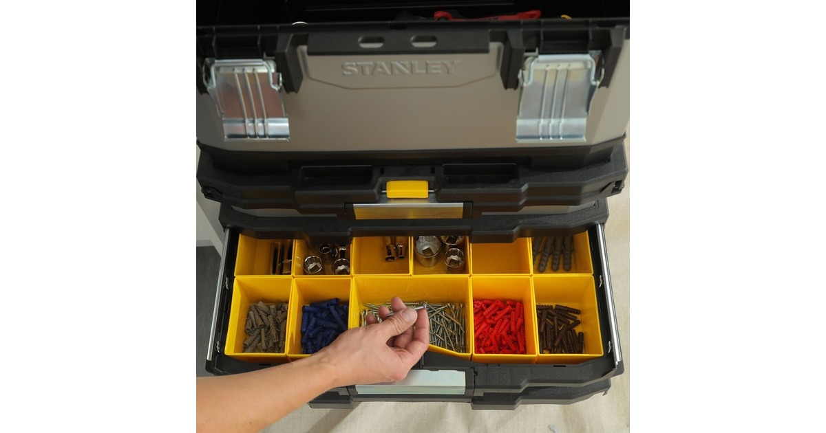 Stanley Rollende Werkstatt FatMax 1-95-622, Werkzeugwagen(grau/schwarz)