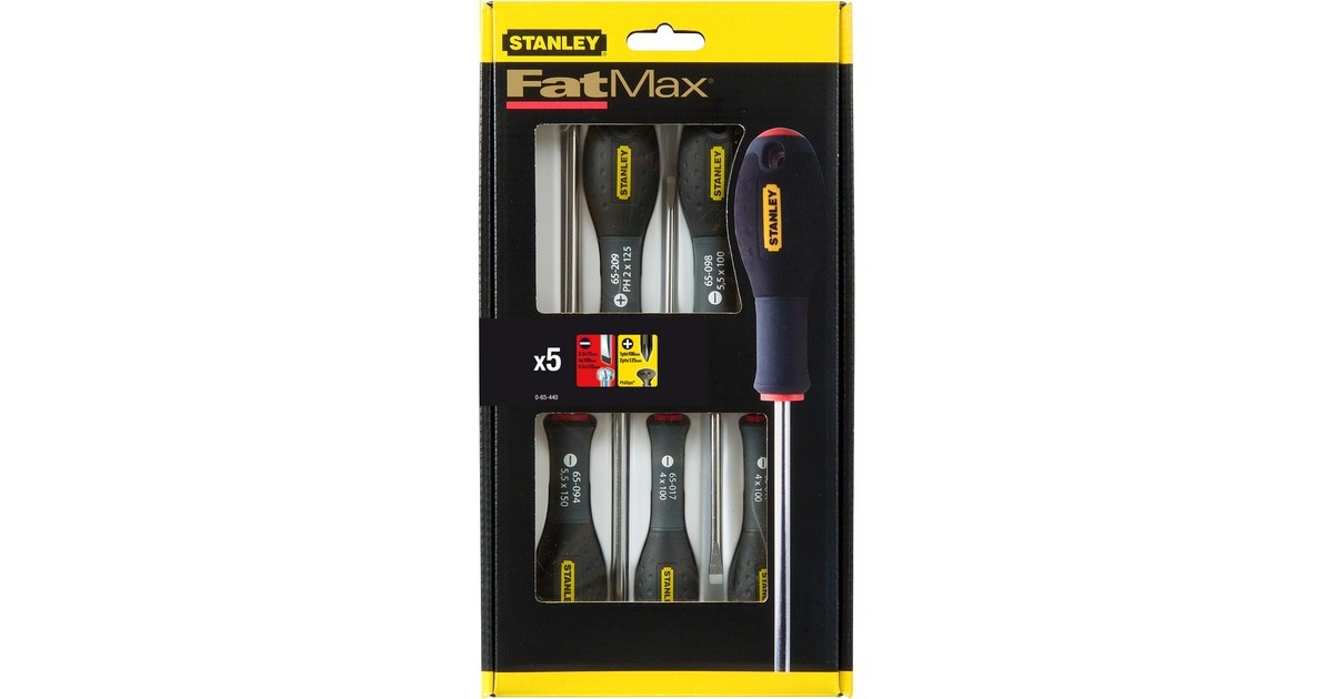 Stanley Schraubendreher-Set FatMax, 5-teilig(schwarz)