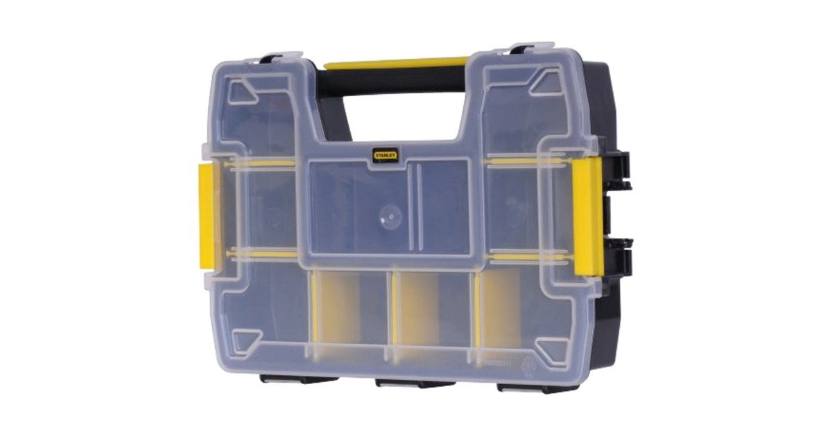 Stanley Sortmaster Mini stapelbar, Werkzeugbox(schwarz/transparent)