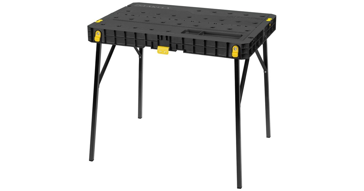 Stanley Tragbare Werkbank Essential(schwarz, bis 320kg belastbar)