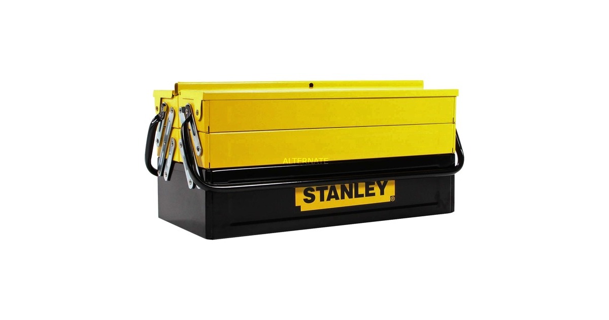 Stanley Werkzeugbox Metall, Werkzeugkiste(schwarz/gelb)