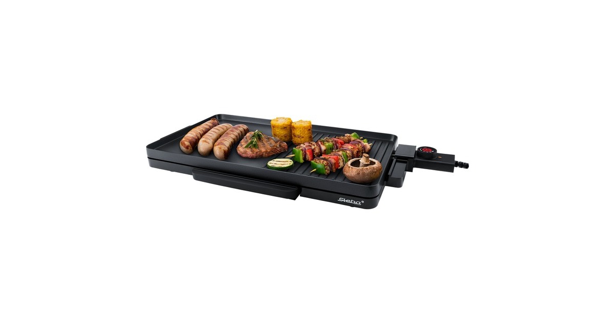 Steba BBQ Tischgrill VG 30 Slim, Elektrogrill(schwarz, 2.200 Watt)