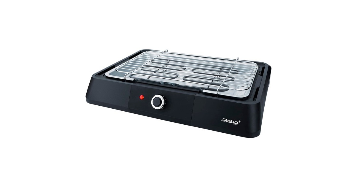 Steba BBQ-Tischgrill VG G20, Elektrogrill(schwarz, 2.200 Watt)