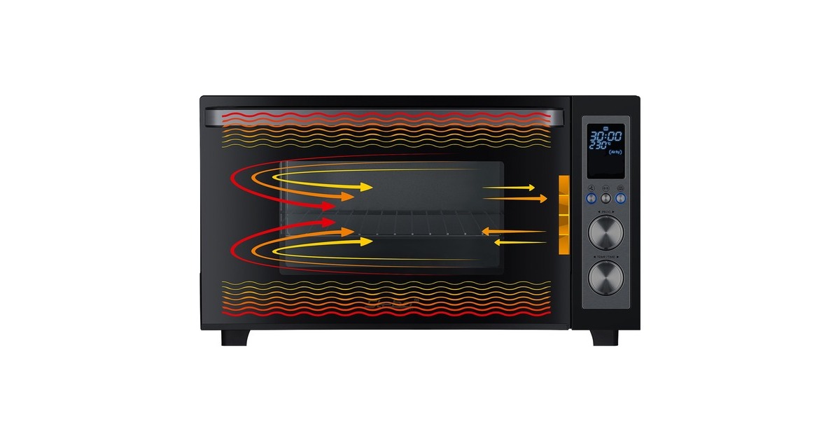 Steba Digitaler Grillbackofen KB E300, Mini-Backofen(schwarz/silber)