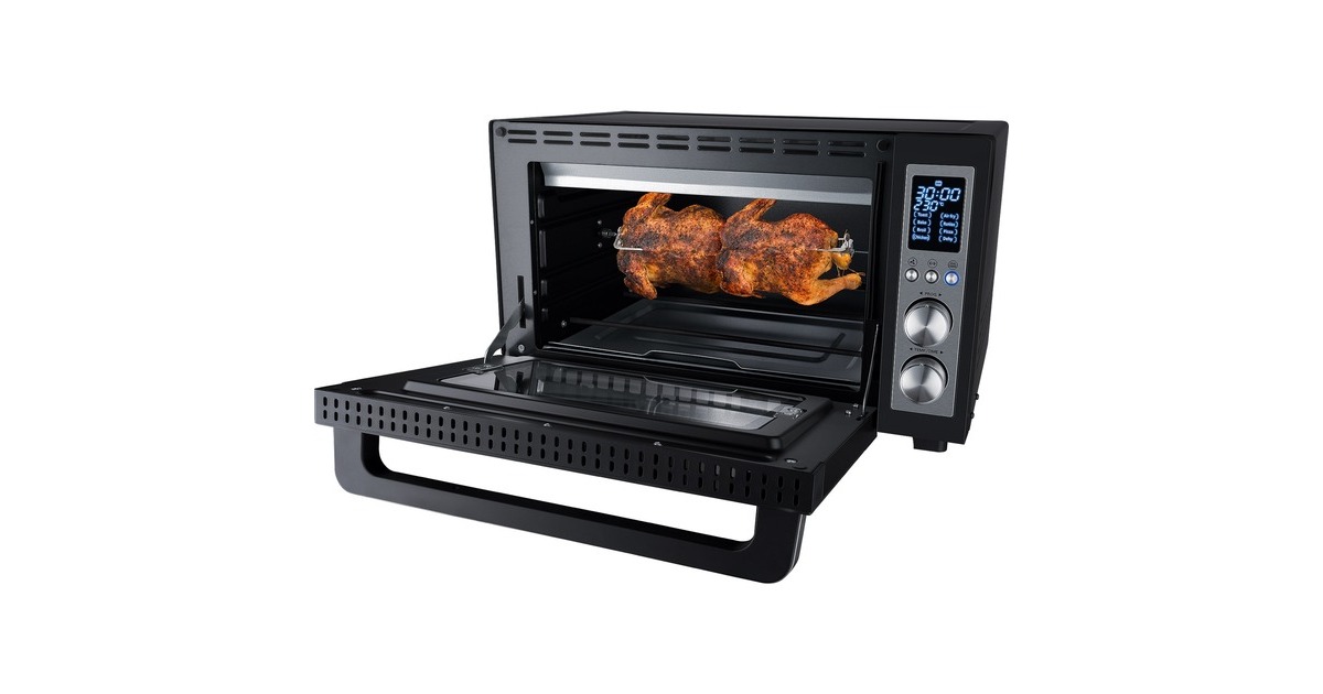 Steba Digitaler Grillbackofen KB E300, Mini-Backofen(schwarz/silber)