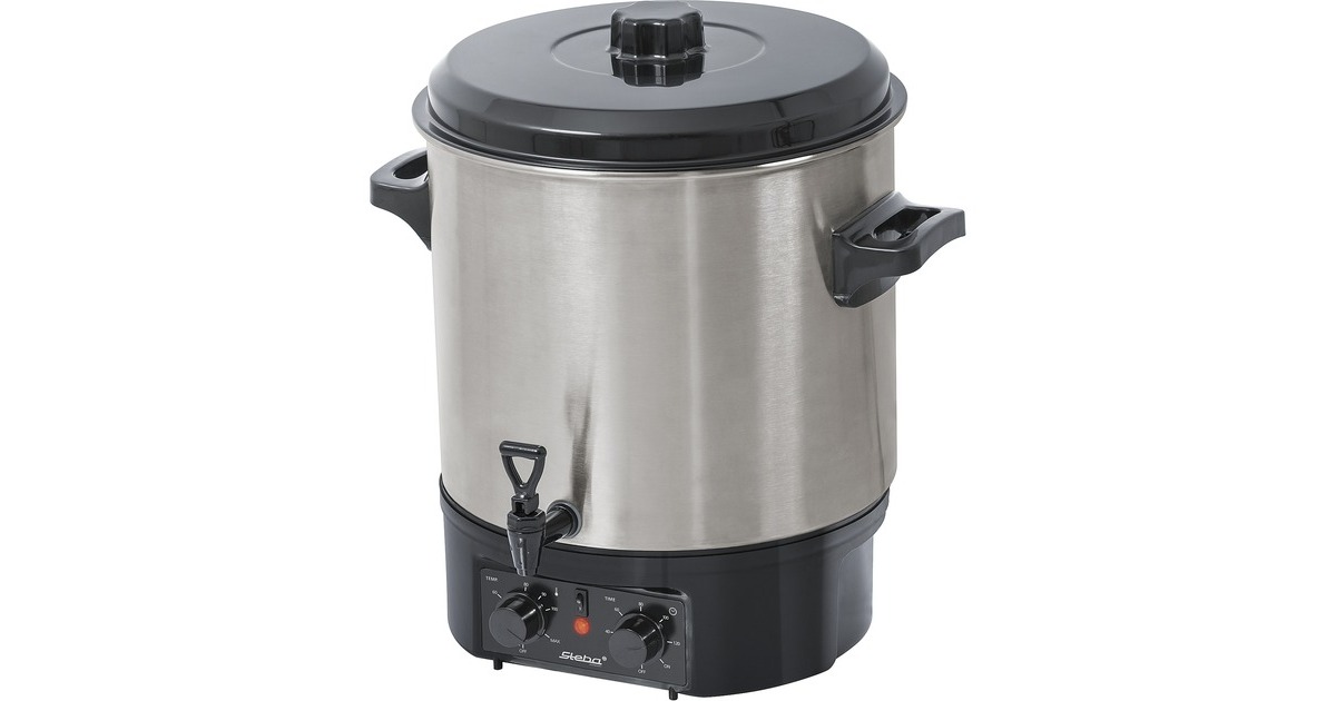 Steba Einkoch- und Glühweinautomat ER 2, Einkochautomat(edelstahl/schwarz, 27 Liter)