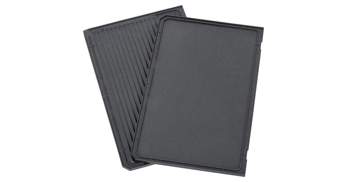 Steba Grillplatte oben, geriffelt / glatt(anthrazit, für Kontaktgrill PG 4.3, PG 4.4)