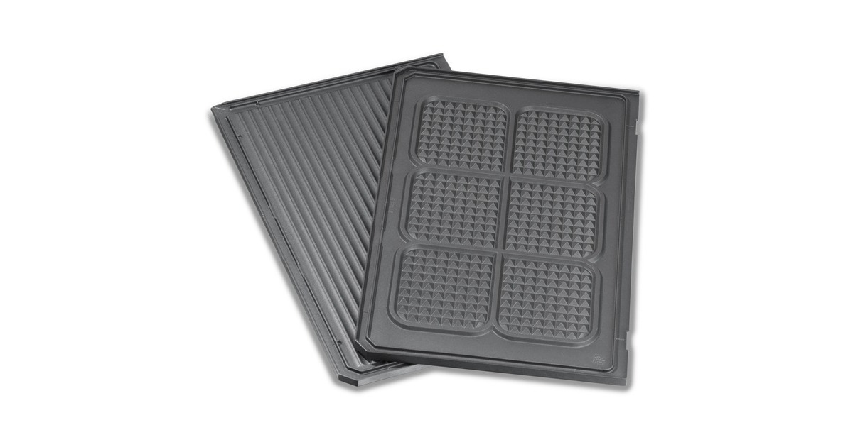 Steba Grillplatte unten, geriffelt / Waffelmuster(anthrazit, für Kontaktgrill PG 4.3, PG 4.4)