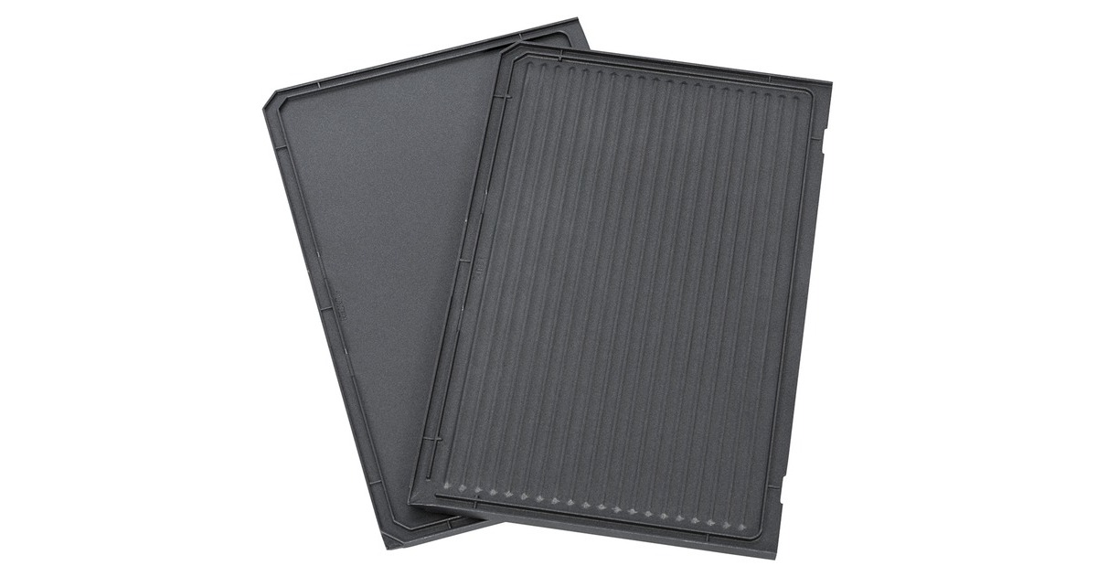 Steba Grillplatte unten, geriffelt / glatt(anthrazit, für Kontaktgrill PG 4.3, PG 4.4)