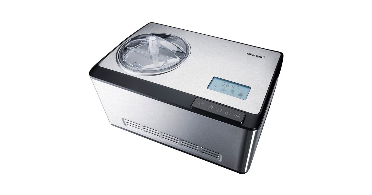 Steba IC 180, Eismaschine(edelstahl/schwarz, Kompressor) Steba IC 180, Eismaschine(edelstahl/schwarz, Kompressor)