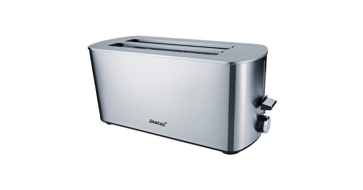 Steba Langschlitz-Toaster TO 21 Inox(inox, 1.400 Watt, für 4 Scheiben Toast)