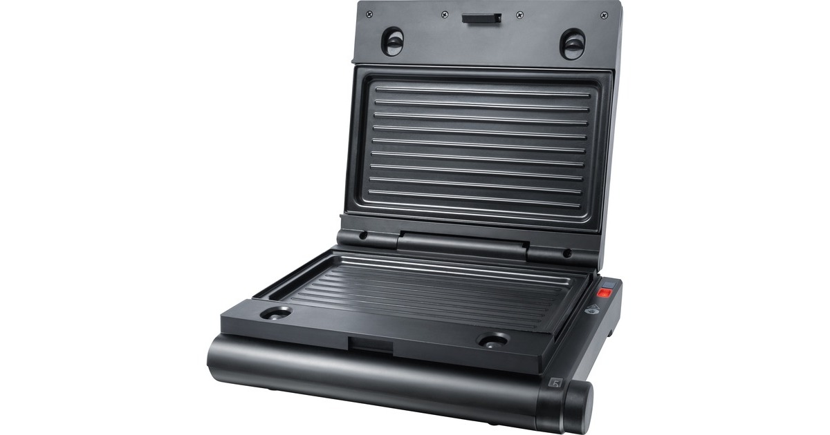 Steba Multi-Snack-Maker 3in1 SG 55, Sandwichmaker(schwarz, 1.100 Watt, mit 3 Platten-Sets, Outlet)