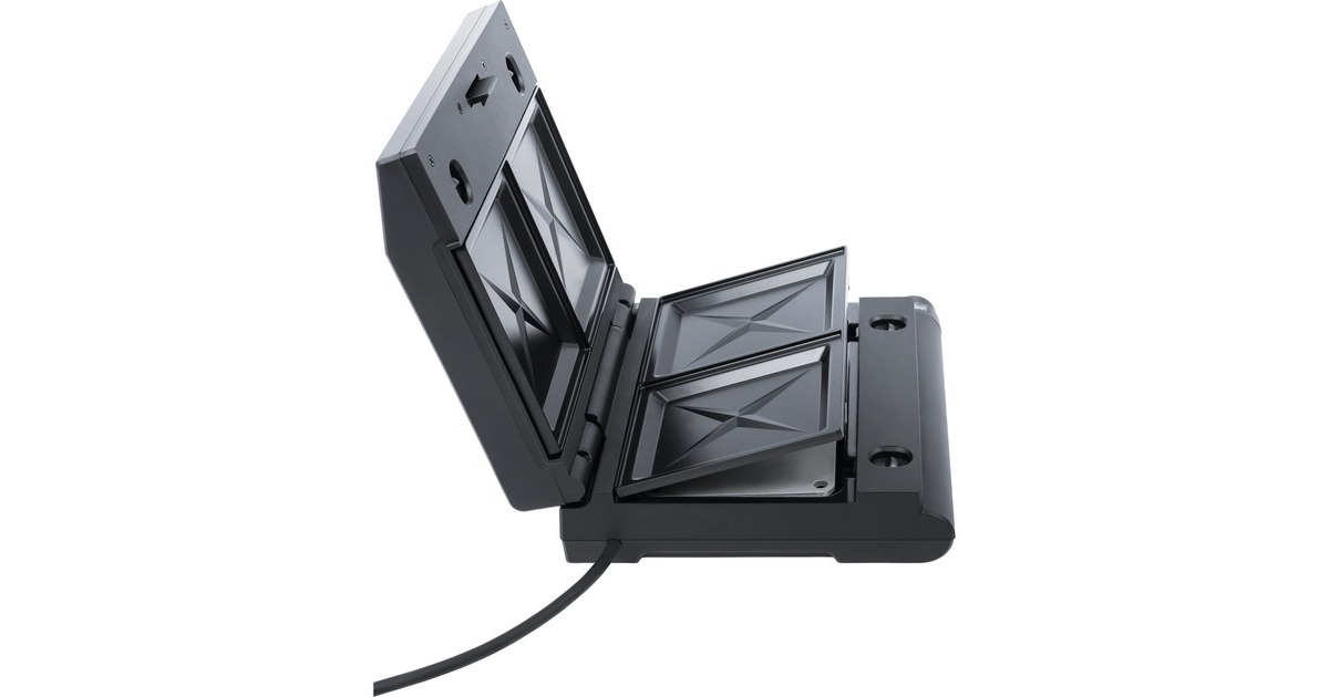 Steba Multi-Snack-Maker 3in1 SG 55, Sandwichmaker(schwarz, 1.100 Watt, mit 3 Platten-Sets, Outlet)