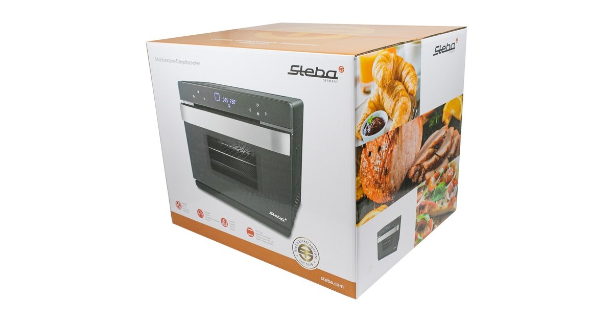 Steba Multifunktions-Dampfbackofen DG 30, Mini-Backofen(schwarz/silber)