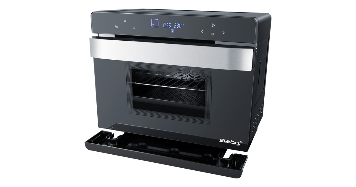 Steba Multifunktions-Dampfbackofen DG 30, Mini-Backofen(schwarz/silber)