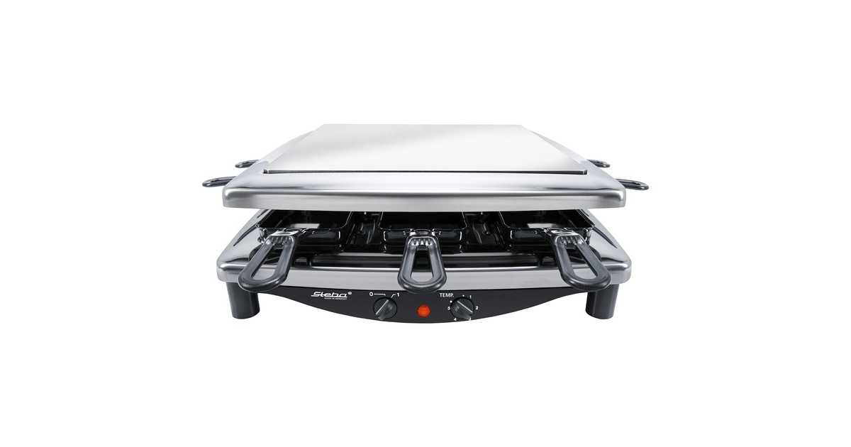 Steba Premium Raclette Steel Deluxe RC 7(edelstahl/schwarz) Steba Premium Raclette Steel Deluxe RC 7(edelstahl/schwarz)