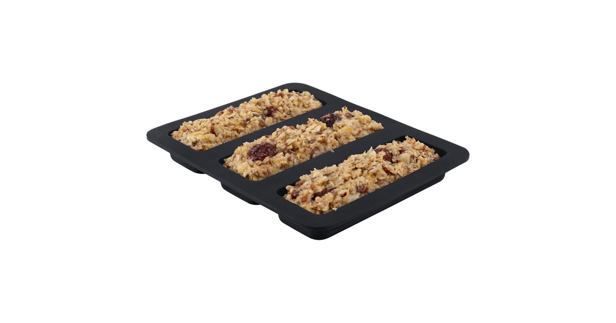 Steba Silikon-Formen AC 15, für Dörrautomat ED 5, Backform(schwarz, 2 Stück, für Müsli-Riegel)