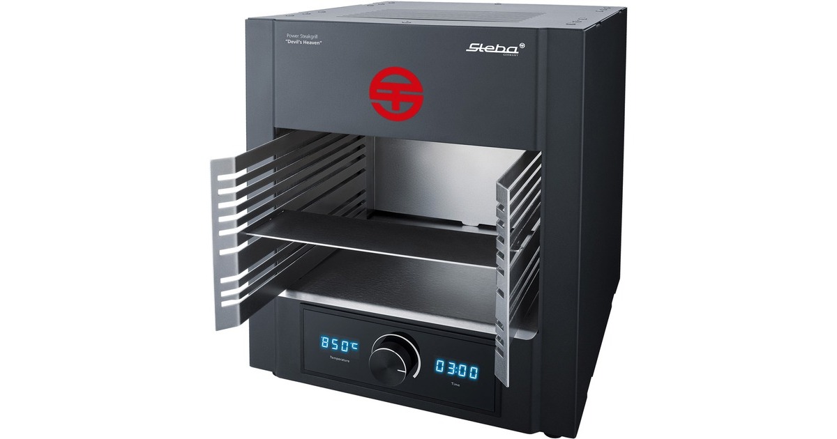 Steba Steakgrill PS M2000 Devil's Heaven, Elektrogrill(schwarz, 2.000 Watt)