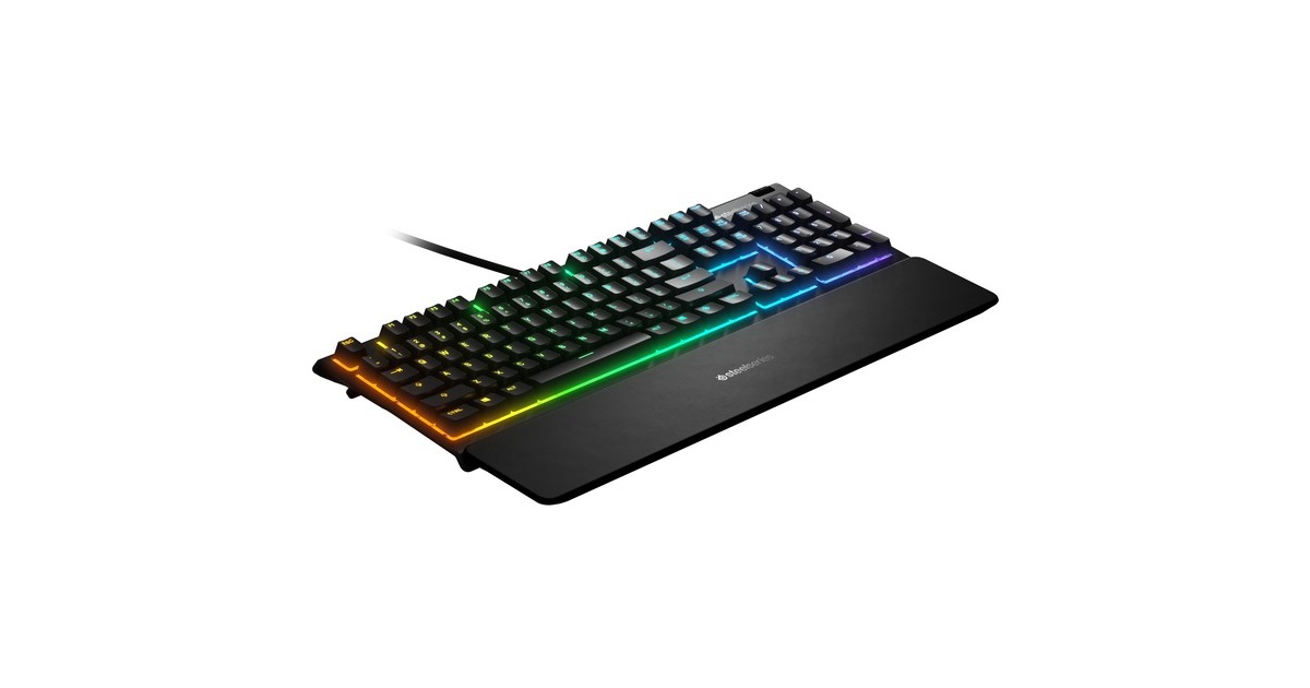 SteelSeries APEX 3, Gaming-Tastatur(schwarz, DE-Layout, Rubberdome)