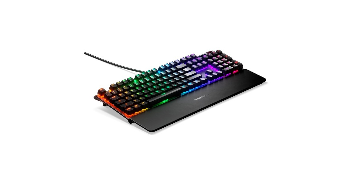 SteelSeries APEX 7, Gaming-Tastatur(schwarz, DE-Layout, SteelSeries QX2 Blue)