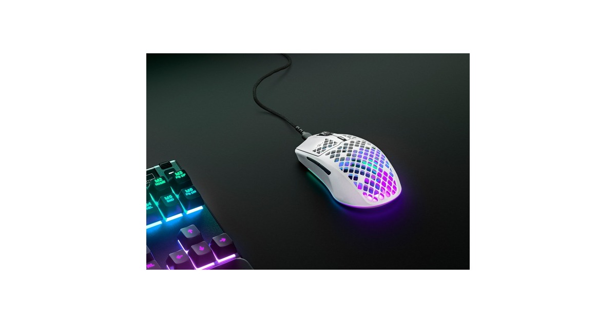 SteelSeries Aerox 3 Snow 2022, Gaming-Maus(weiß)