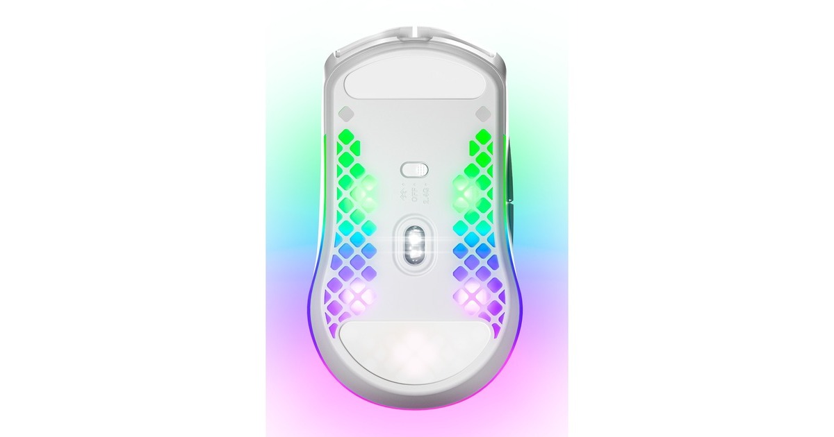 SteelSeries Aerox 3 Wireless Snow 2022, Gaming-Maus(weiß)