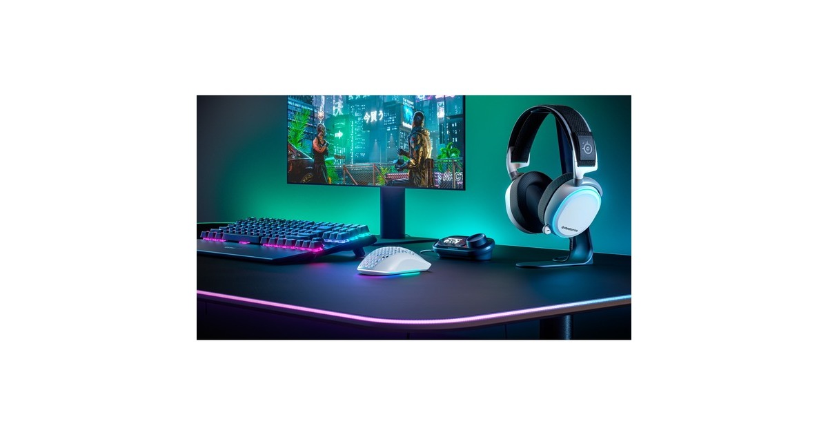 SteelSeries Aerox 3 Wireless Snow 2022, Gaming-Maus(weiß)