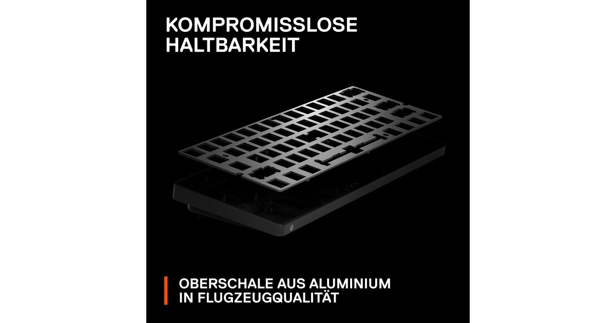 SteelSeries Apex Pro Mini Wireless, Gaming-Tastatur(schwarz, DE-Layout, SteelSeries OmniPoint 2.0)