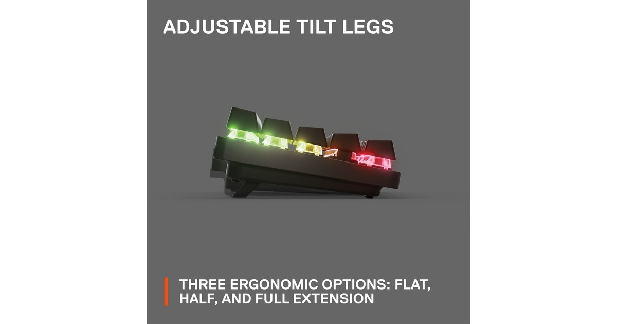 SteelSeries Apex Pro Mini Wireless, Gaming-Tastatur(schwarz, DE-Layout, SteelSeries OmniPoint 2.0)