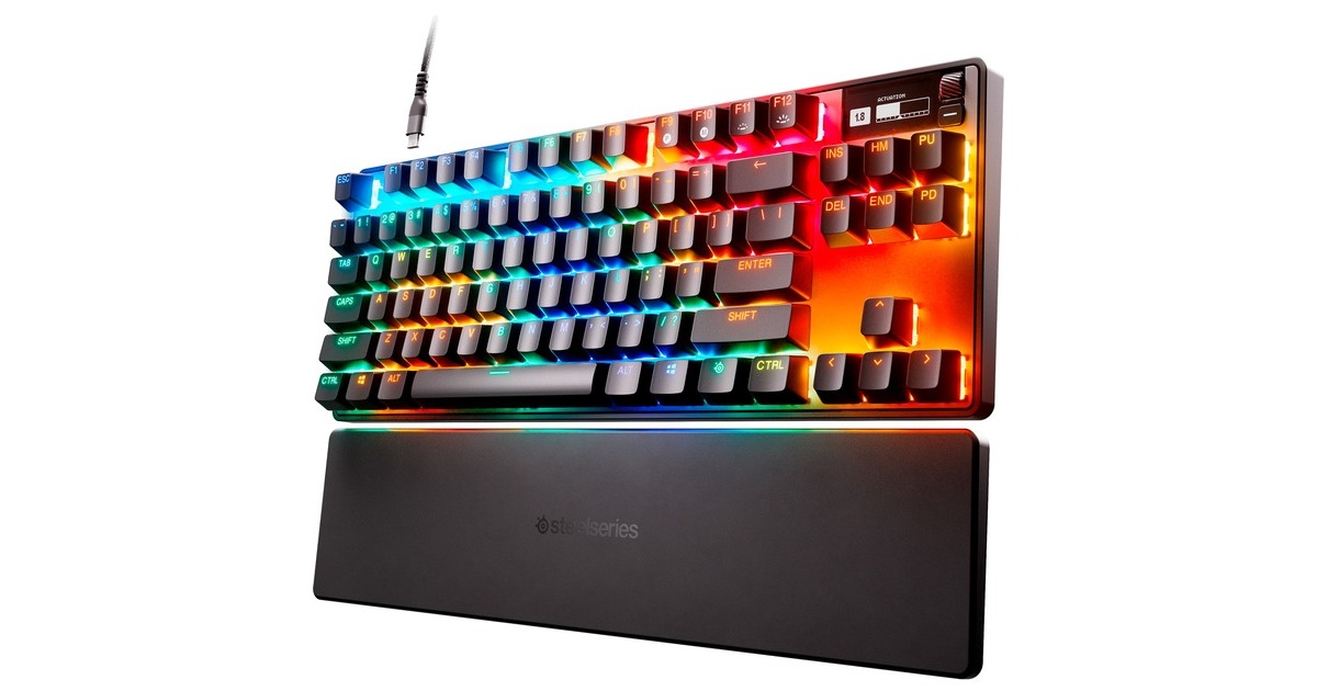 SteelSeries Apex Pro TKL, Gaming-Tastatur(schwarz, DE-Layout, SteelSeries OmniPoint 2.0)