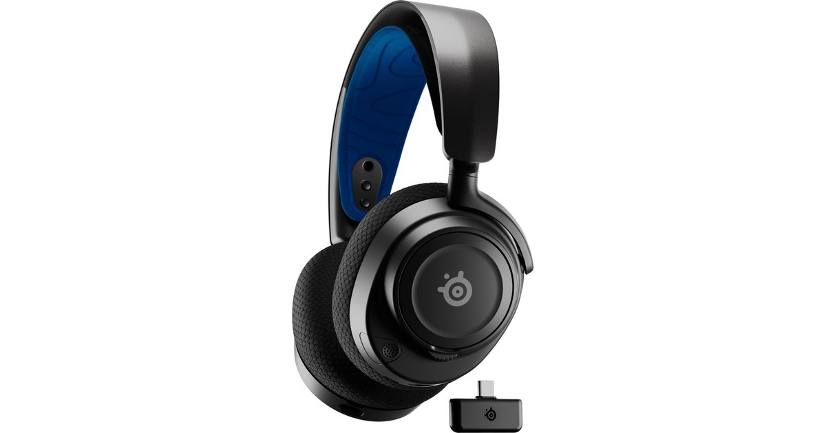 SteelSeries Arctis Nova 7P, Gaming-Headset(schwarz/blau, USB-C, Bluetooth) SteelSeries Arctis Nova 7P, Gaming-Headset(schwarz/blau, USB-C, Bluetooth)
