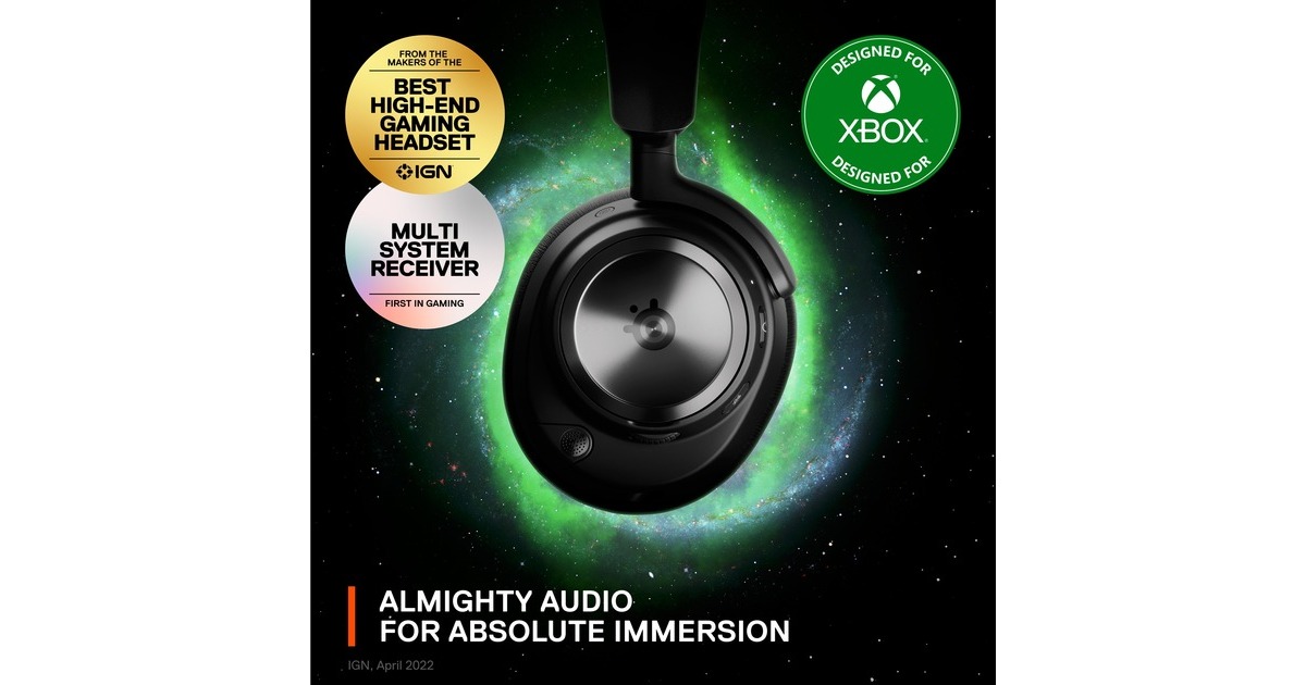 SteelSeries Arctis Nova Pro Wireless X, Gaming-Headset(schwarz, ANC, USB-C, Klinke)