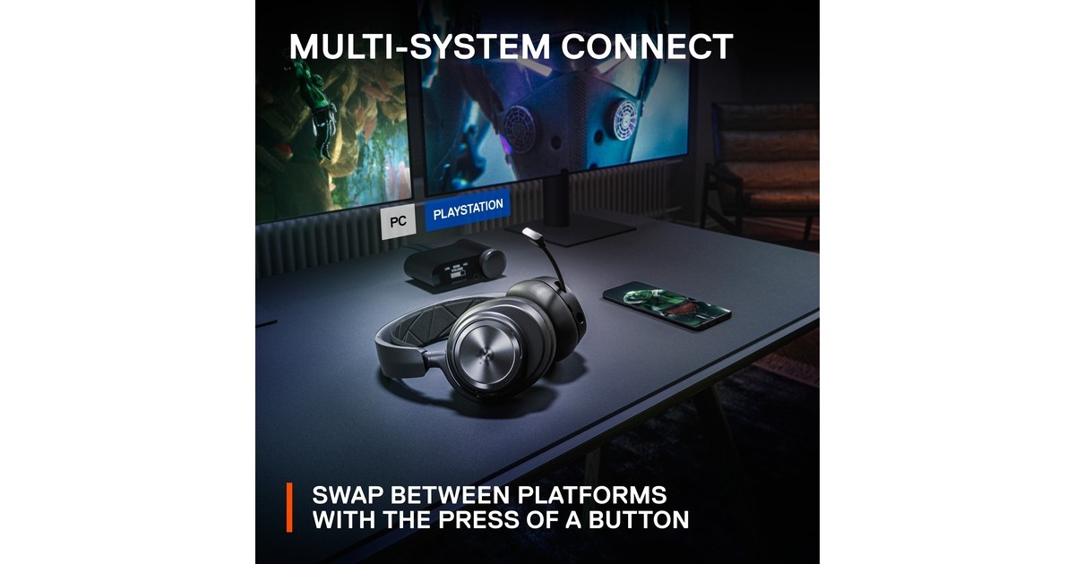SteelSeries Arctis Nova Pro Wireless, Gaming-Headset(schwarz, ANC, USB-C, Klinke)