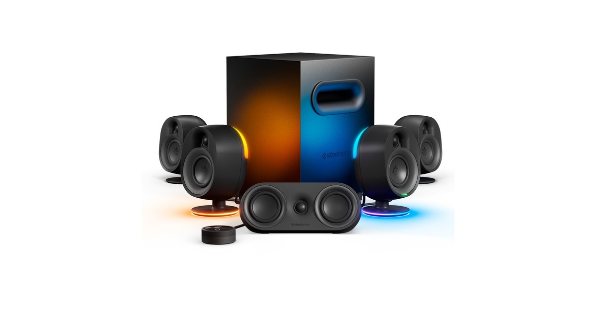 SteelSeries Arena 9, Lautsprecher(schwarz, 3.5 mm Klinke, Bluetooth, Optischer Eingang) SteelSeries Arena 9, Lautsprecher(schwarz, 3.5 mm Klinke, Bluetooth, Optischer Eingang)