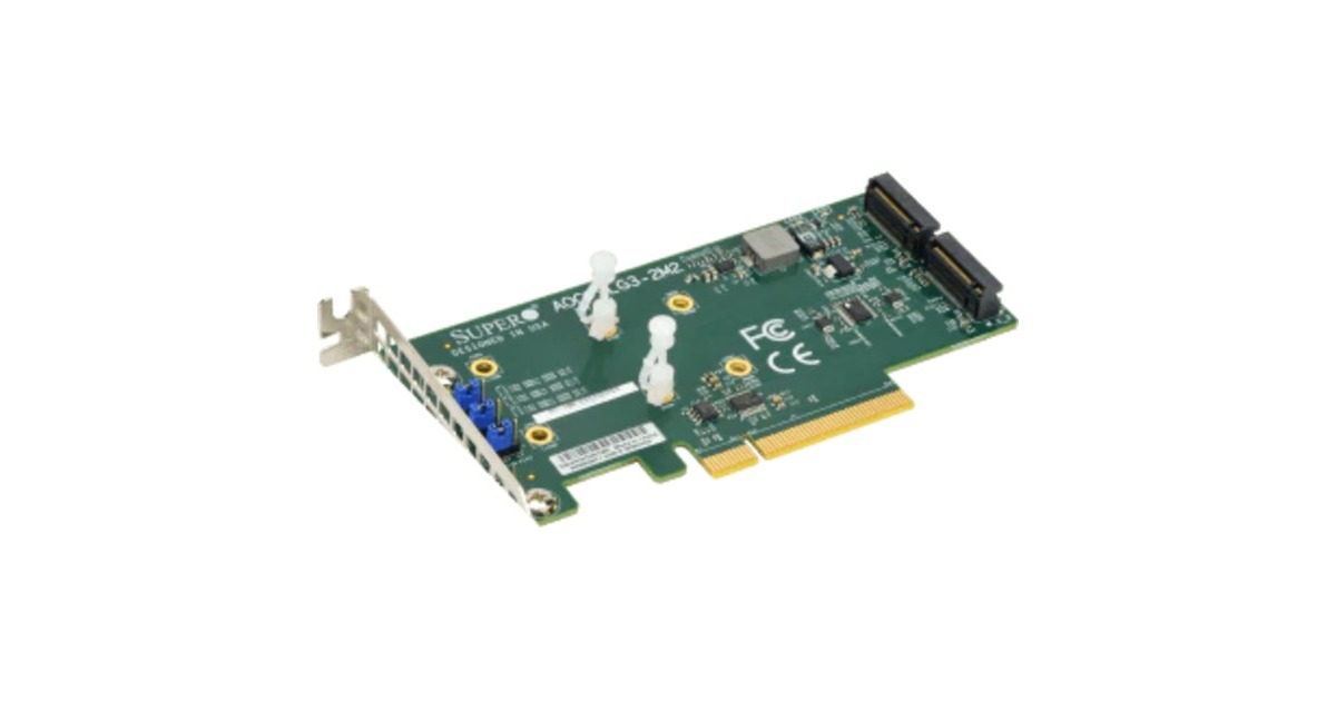 Supermicro Card AOC-SLG3-2M2, Schnittstellenkarte