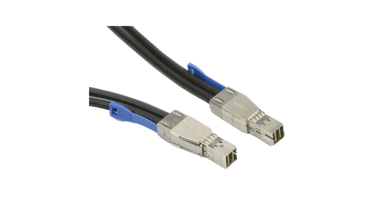 Mini SAS HD (SFF-8644)(schwarz, 1 Meter)