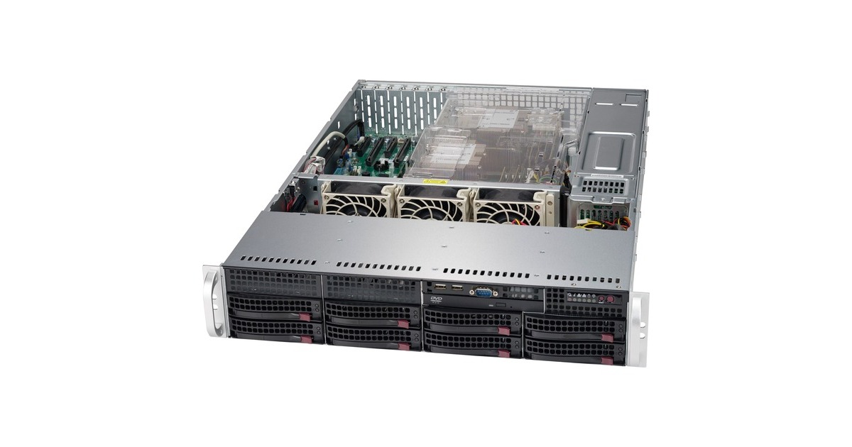 Supermicro SYS-6029P-TRT, Barebone(schwarz, 2 Höheneinheiten)