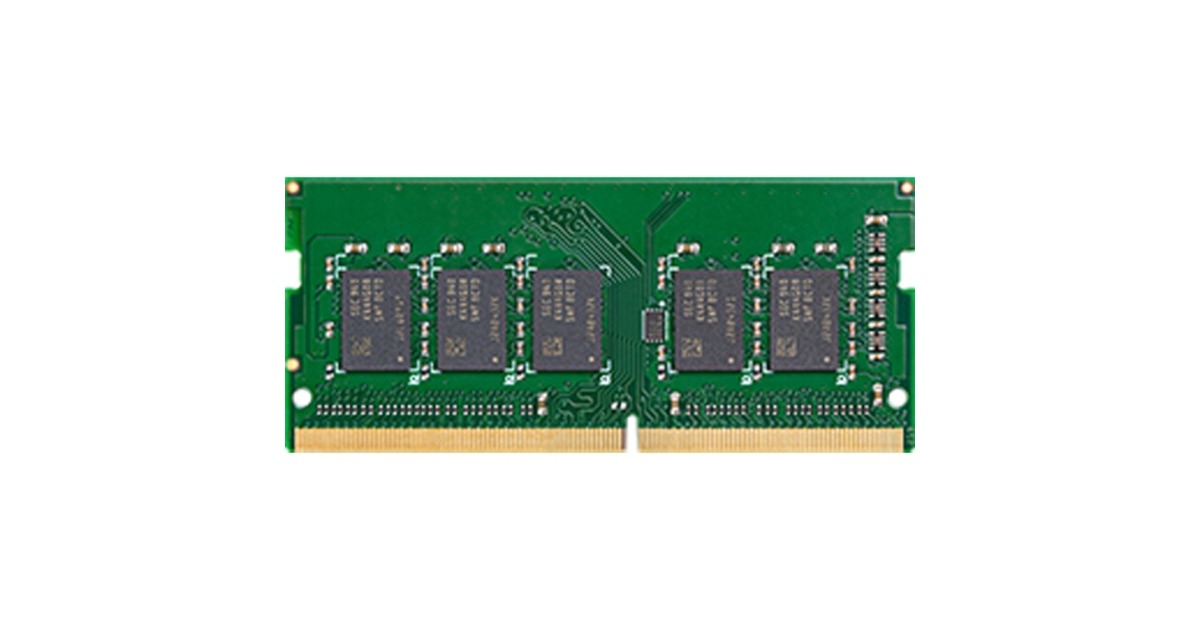 Synology SO-DIMM 4 GB DDR4-2666, für Serie 21:RS1221RP+, RS1221+, DS1821+, DS1621+ , Arbeitsspeicher(D4ES01-4G)
