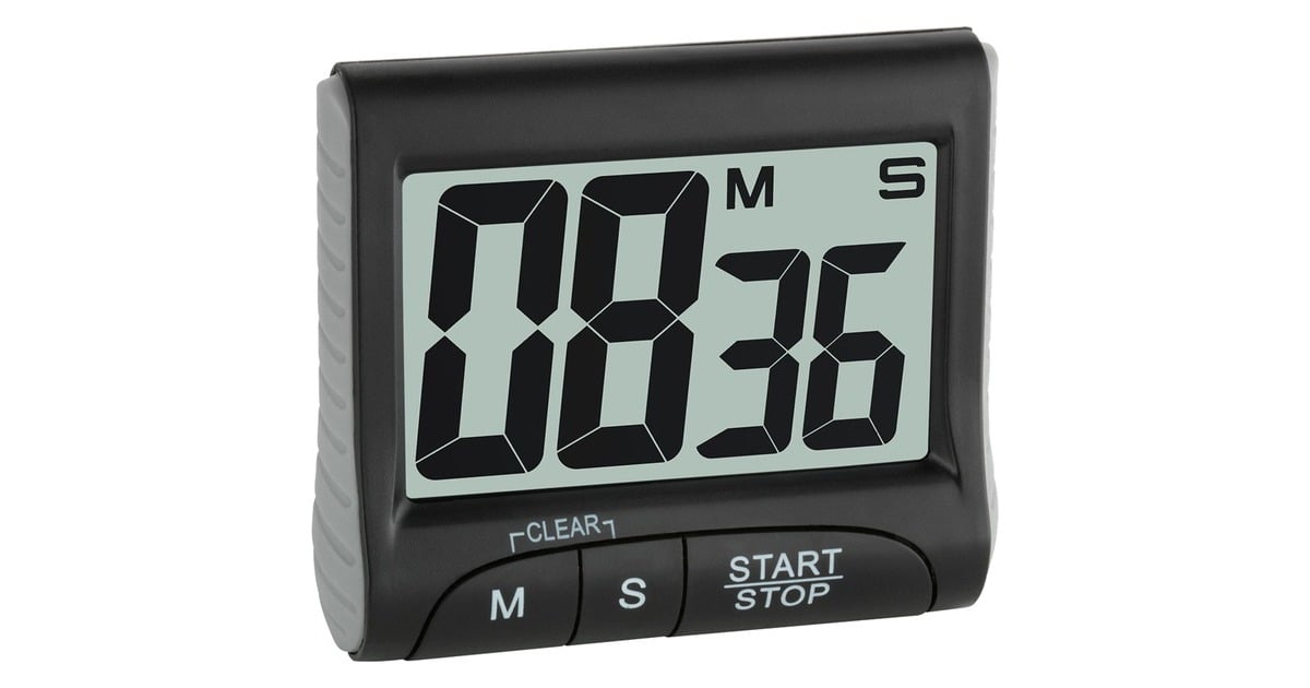 TFA Digitaler Timer und Stoppuhr, Timer/Küchenuhr(schwarz, Outlet)