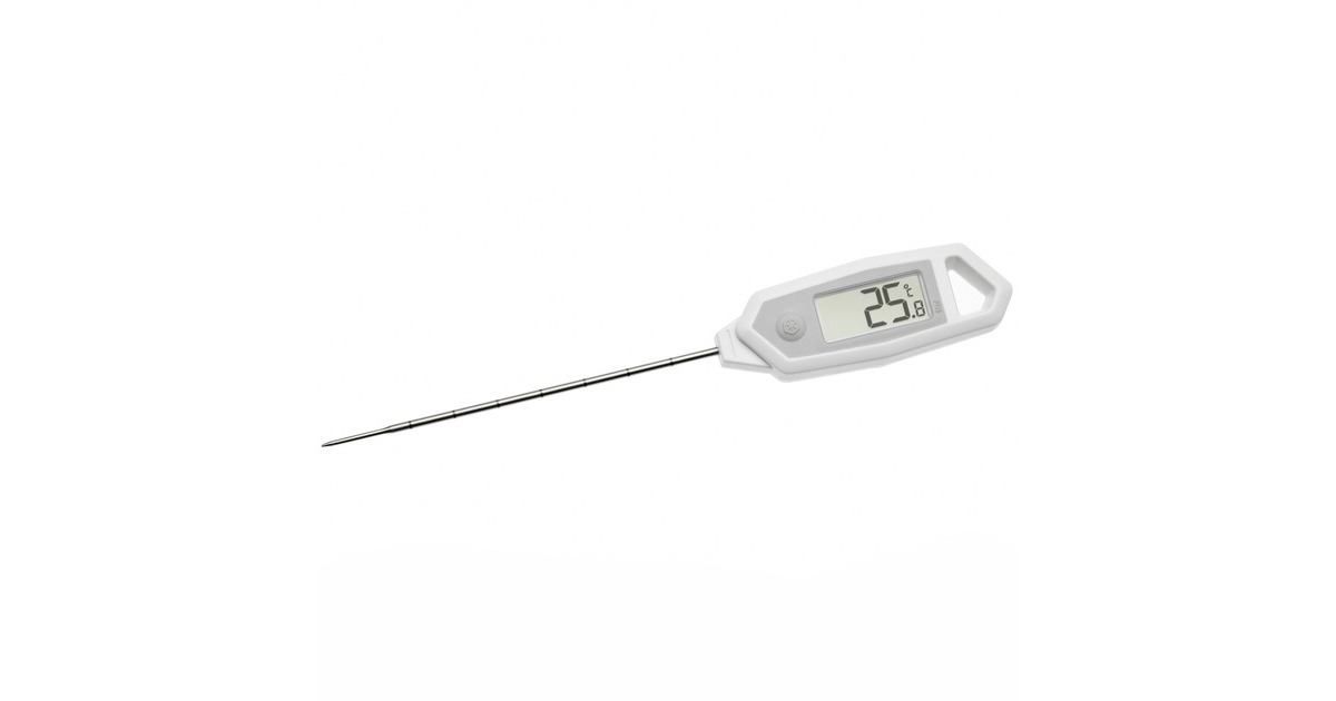 TFA Digitales Einstich-Thermometer 30.1064(weiß, Einstechfühler 116mm)