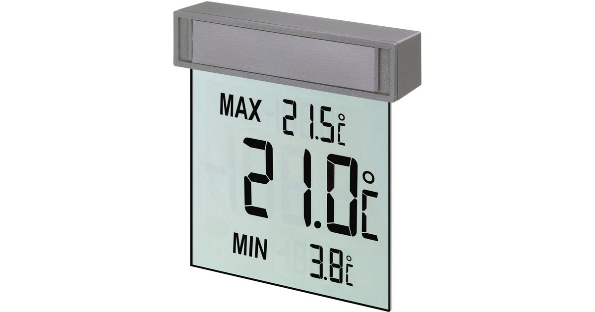 TFA Digitales Fensterthermometer VISION(silber/transparent) TFA Digitales Fensterthermometer VISION(silber/transparent)