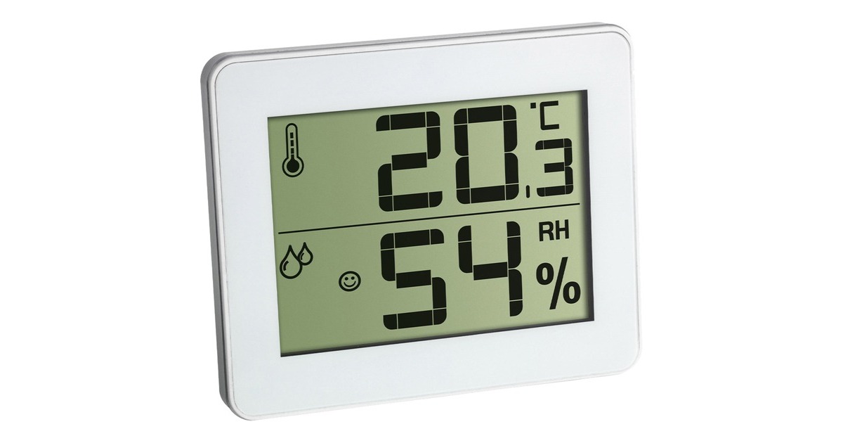 TFA Digitales Thermo-Hygrometer 30.5027, Thermometer(weiß (glänzend)) TFA Digitales Thermo-Hygrometer 30.5027, Thermometer(weiß (glänzend))