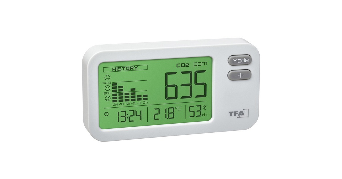 TFA Dostmann CO₂-Monitor AIRCO2NTROL COACH 31.5009, CO2-Messgerät(weiß) TFA Dostmann CO₂-Monitor AIRCO2NTROL COACH 31.5009, CO2-Messgerät(weiß)