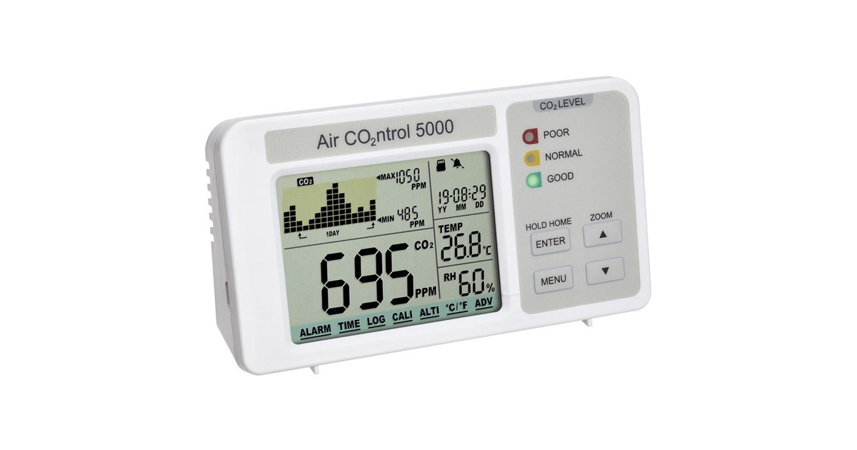 TFA Dostmann CO₂-Monitor mit Datenlogger AIRCO2NTROL 5000, CO2-Messgerät(weiß) TFA Dostmann CO₂-Monitor mit Datenlogger AIRCO2NTROL 5000, CO2-Messgerät(weiß)
